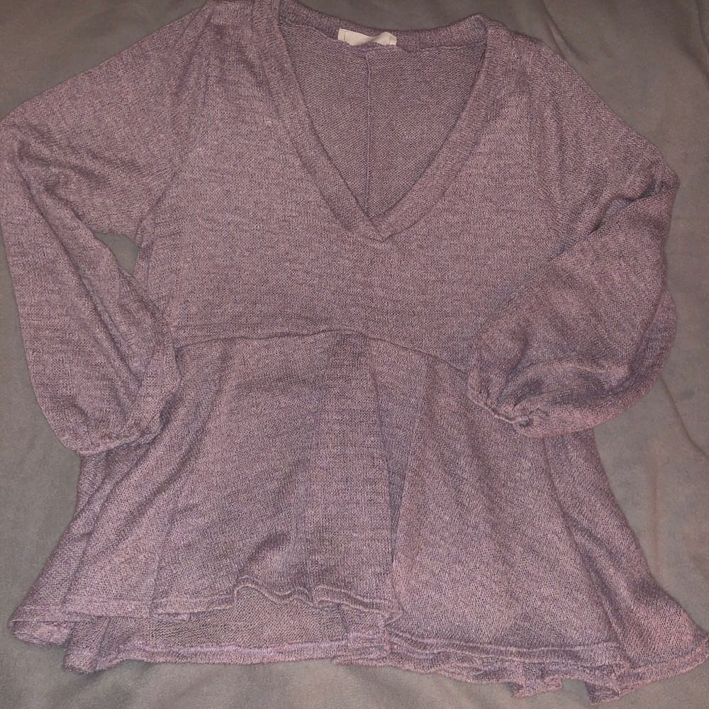 A beautiful soul deep V neck empire waist sweater